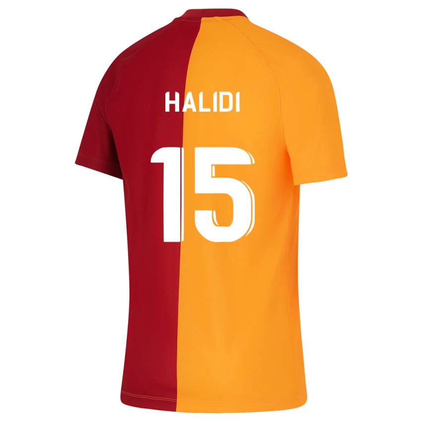 Heren Isa Halidi #15 Oranje Thuisshirt Thuistenue 2023/24 T-Shirt België