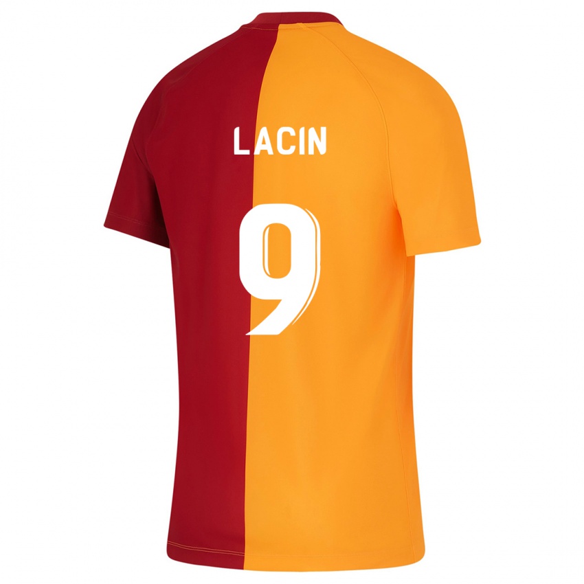 Heren Elanur Laçin #9 Oranje Thuisshirt Thuistenue 2023/24 T-Shirt België