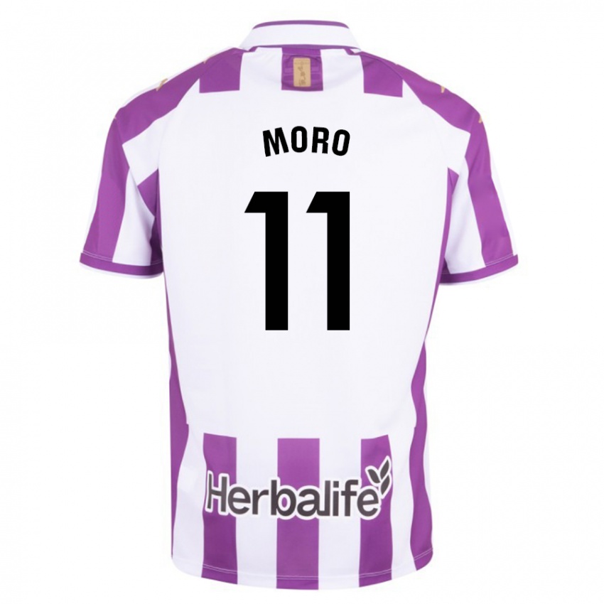 Homme Maillot Raul Moro #11 Violet Tenues Domicile 2023/24 T-Shirt Belgique