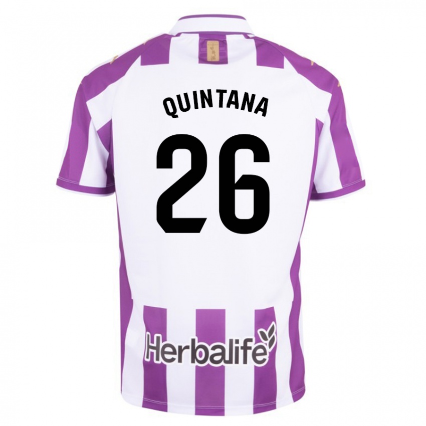 Heren Alberto Quintana #26 Paars Thuisshirt Thuistenue 2023/24 T-Shirt België