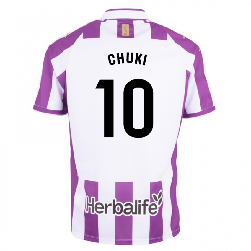 Heren Chuki #10 Paars Thuisshirt Thuistenue 2023/24 T-Shirt België