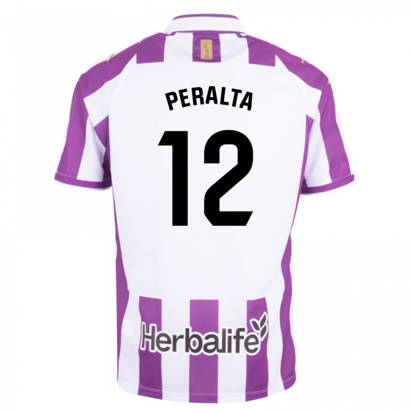 Heren Fernando Peralta #12 Paars Thuisshirt Thuistenue 2023/24 T-Shirt België