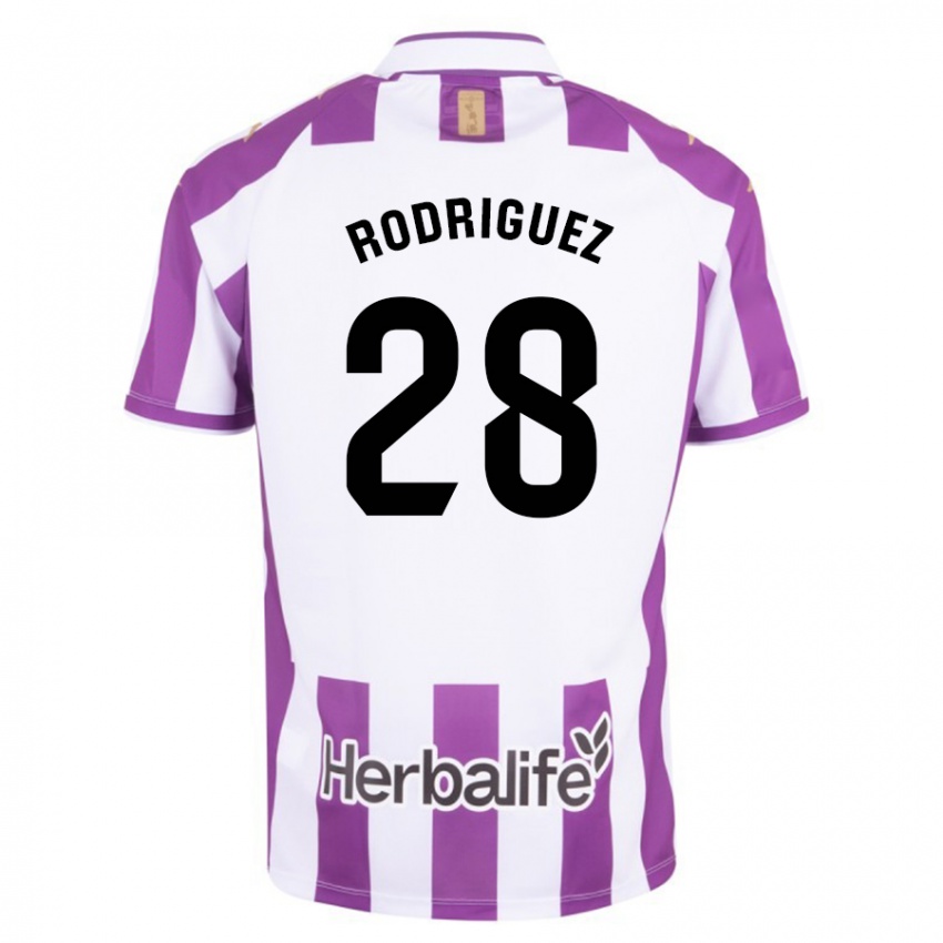 Heren Yago Rodríguez #28 Paars Thuisshirt Thuistenue 2023/24 T-Shirt België