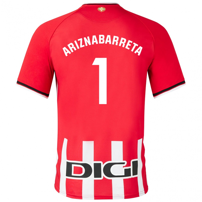 Heren Oier Ariznabarreta #1 Rood Thuisshirt Thuistenue 2023/24 T-Shirt België
