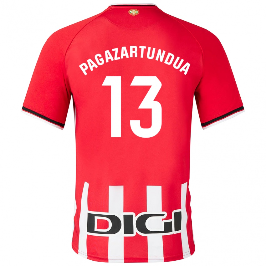 Heren Iker Pagazartundua #13 Rood Thuisshirt Thuistenue 2023/24 T-Shirt België