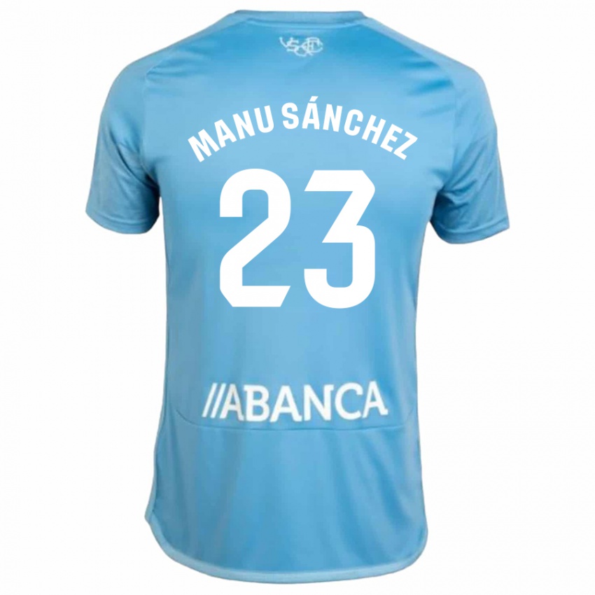Heren Manu Sanchez #23 Blauw Thuisshirt Thuistenue 2023/24 T-Shirt België