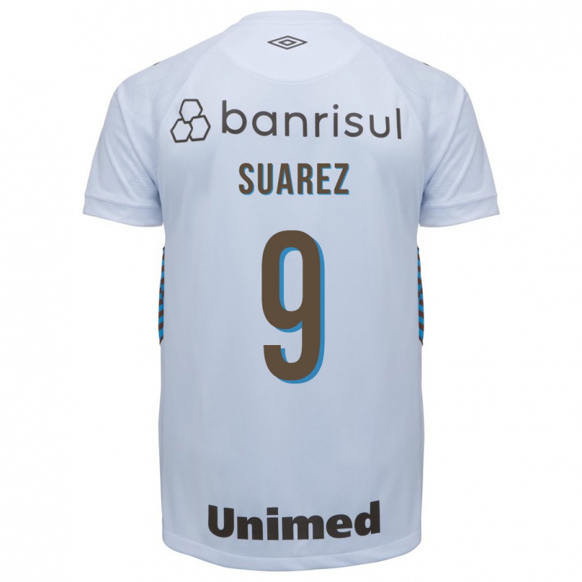 Heren Luis Suárez #9 Wit Uitshirt Uittenue 2023/24 T-Shirt België