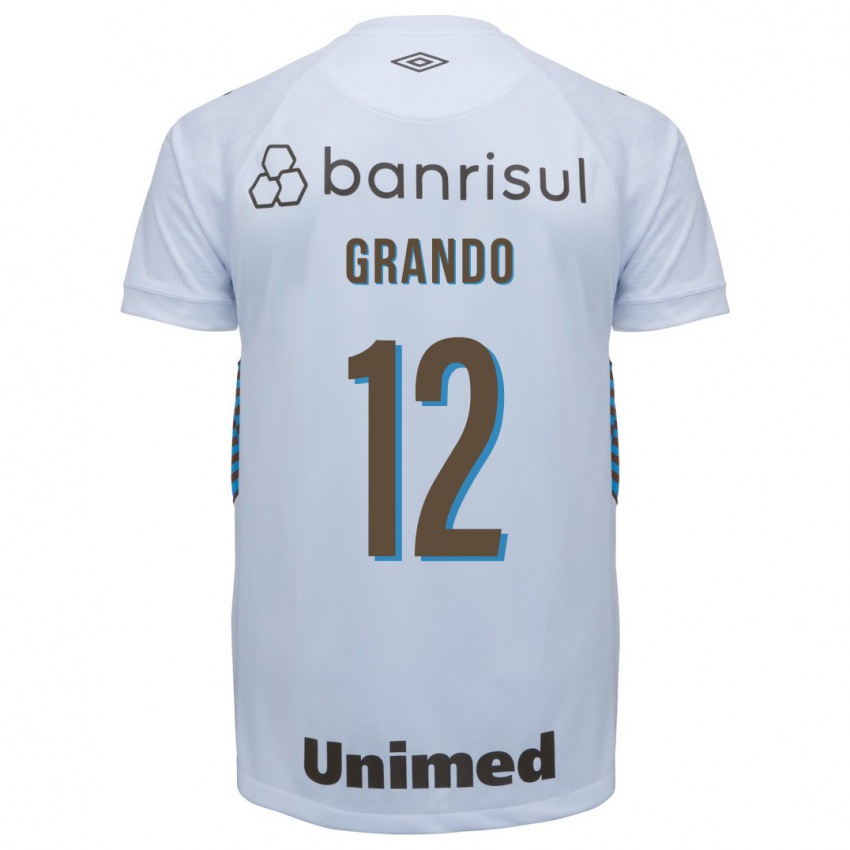 Heren Gabriel Grando #12 Wit Uitshirt Uittenue 2023/24 T-Shirt België