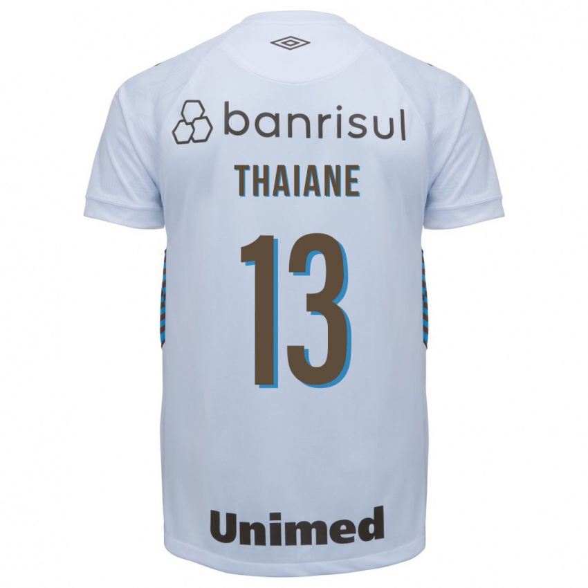 Heren Thaiane #13 Wit Uitshirt Uittenue 2023/24 T-Shirt België