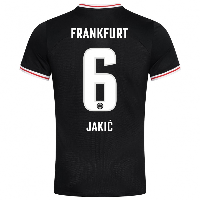 Heren Kristijan Jakic #6 Zwart Uitshirt Uittenue 2023/24 T-Shirt België