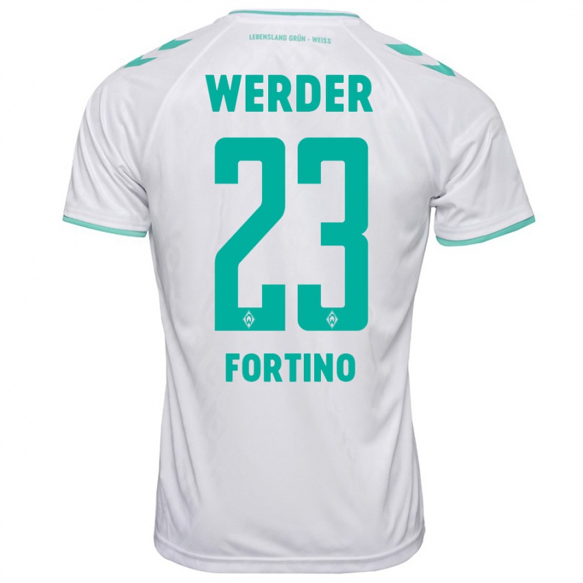 Heren Pierro Miguel Fortino #23 Wit Uitshirt Uittenue 2023/24 T-Shirt België