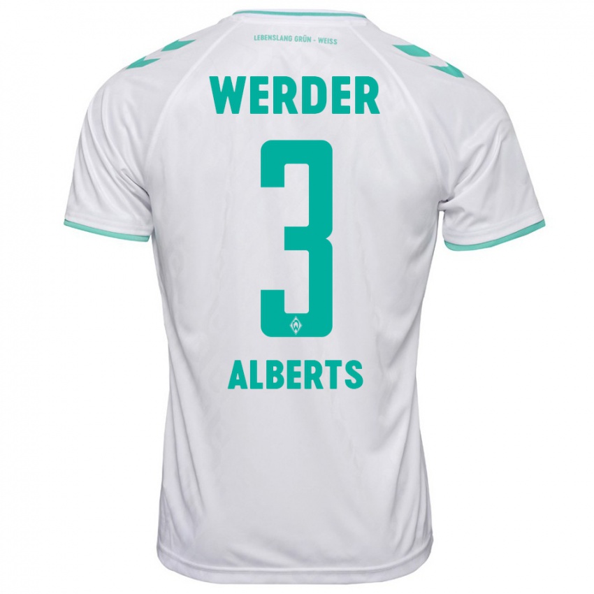 Heren Christopher Alberts #3 Wit Uitshirt Uittenue 2023/24 T-Shirt België