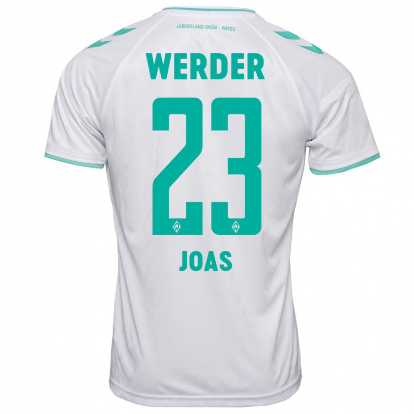 Heren Julius Joas #23 Wit Uitshirt Uittenue 2023/24 T-Shirt België