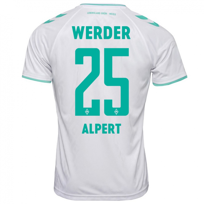 Heren Marvin Alpert #25 Wit Uitshirt Uittenue 2023/24 T-Shirt België