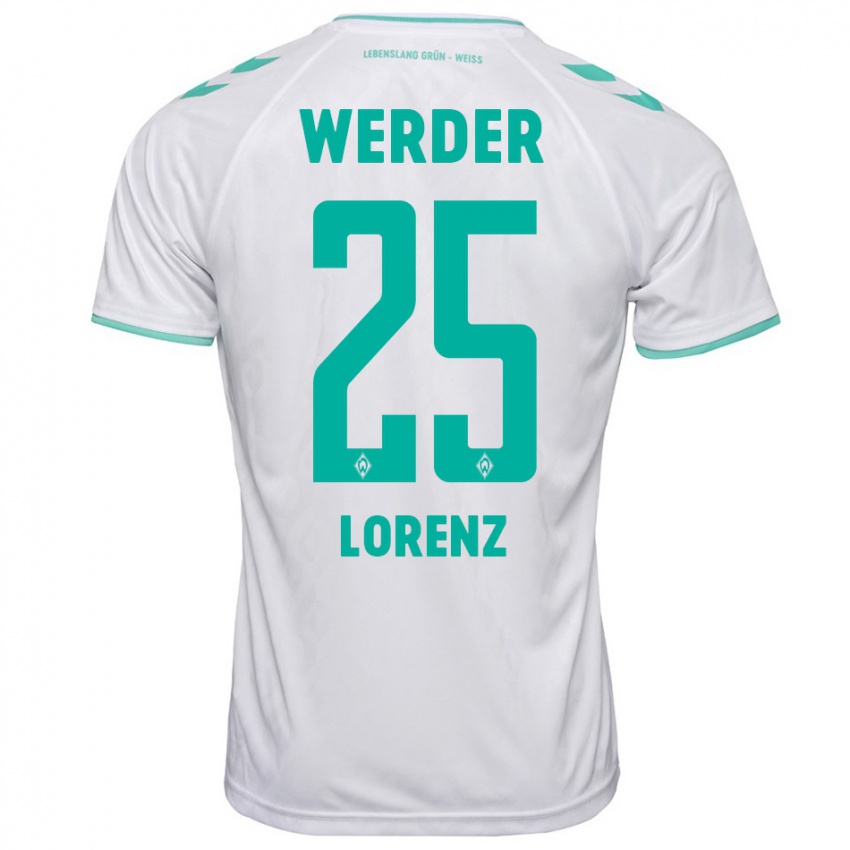 Heren Jacob Lorenz #25 Wit Uitshirt Uittenue 2023/24 T-Shirt België