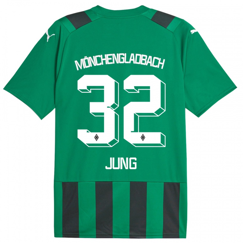 Heren In-Gyom Jung #32 Zwart Groen Uitshirt Uittenue 2023/24 T-Shirt België