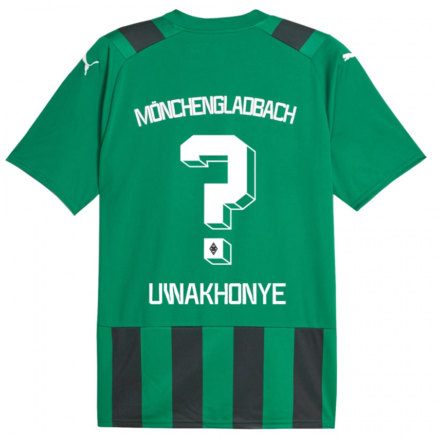 Homme Maillot Joshua Uwakhonye #0 Vert Noir Tenues Extérieur 2023/24 T-Shirt Belgique