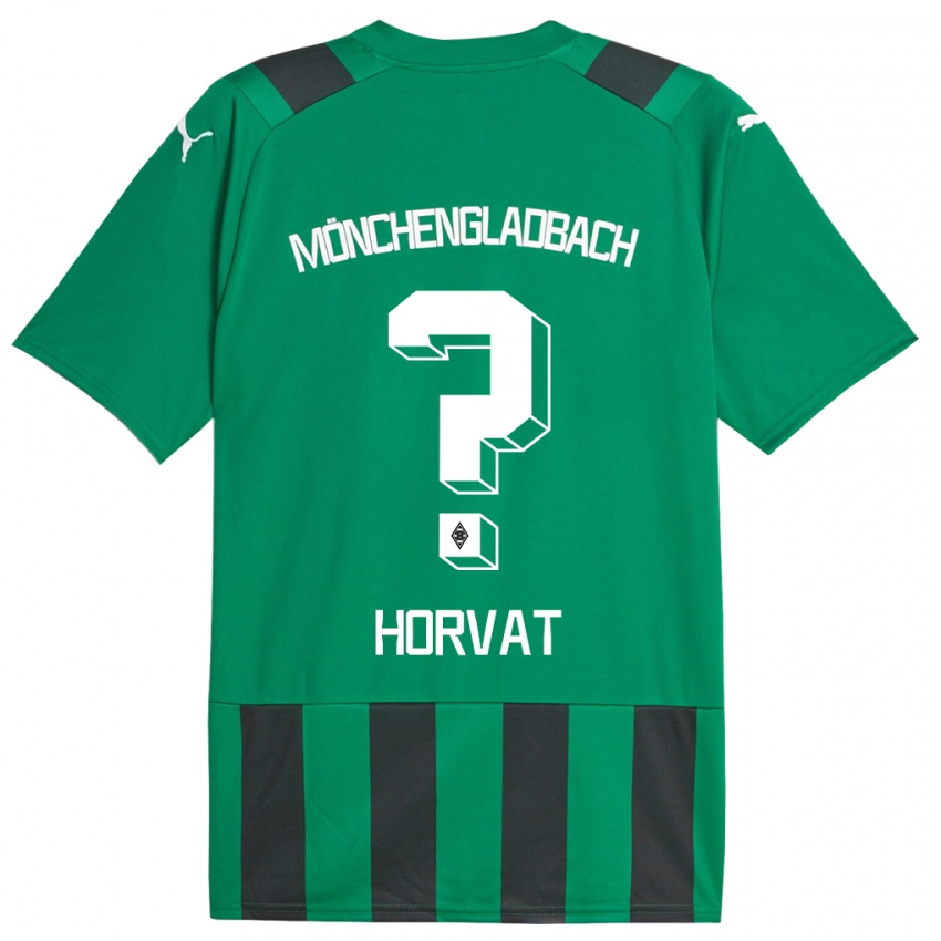 Homme Maillot Niko Horvat #0 Vert Noir Tenues Extérieur 2023/24 T-Shirt Belgique