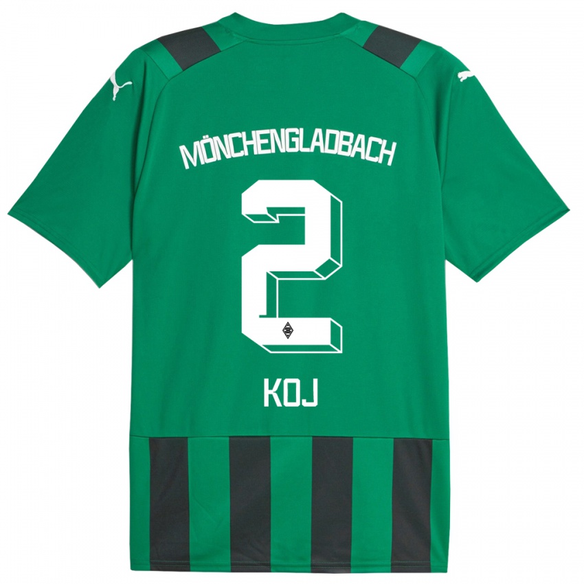 Heren Julia Koj #2 Zwart Groen Uitshirt Uittenue 2023/24 T-Shirt België