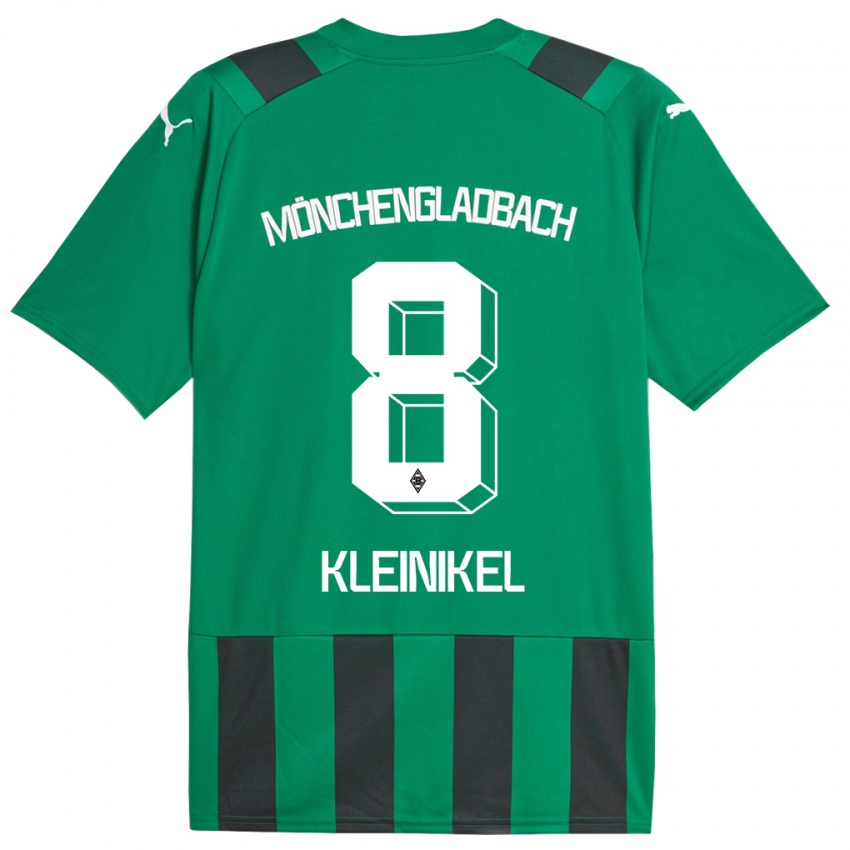 Homme Maillot Nadja Kleinikel #8 Vert Noir Tenues Extérieur 2023/24 T-Shirt Belgique
