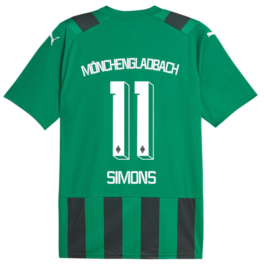 Heren Kelly Simons #11 Zwart Groen Uitshirt Uittenue 2023/24 T-Shirt België