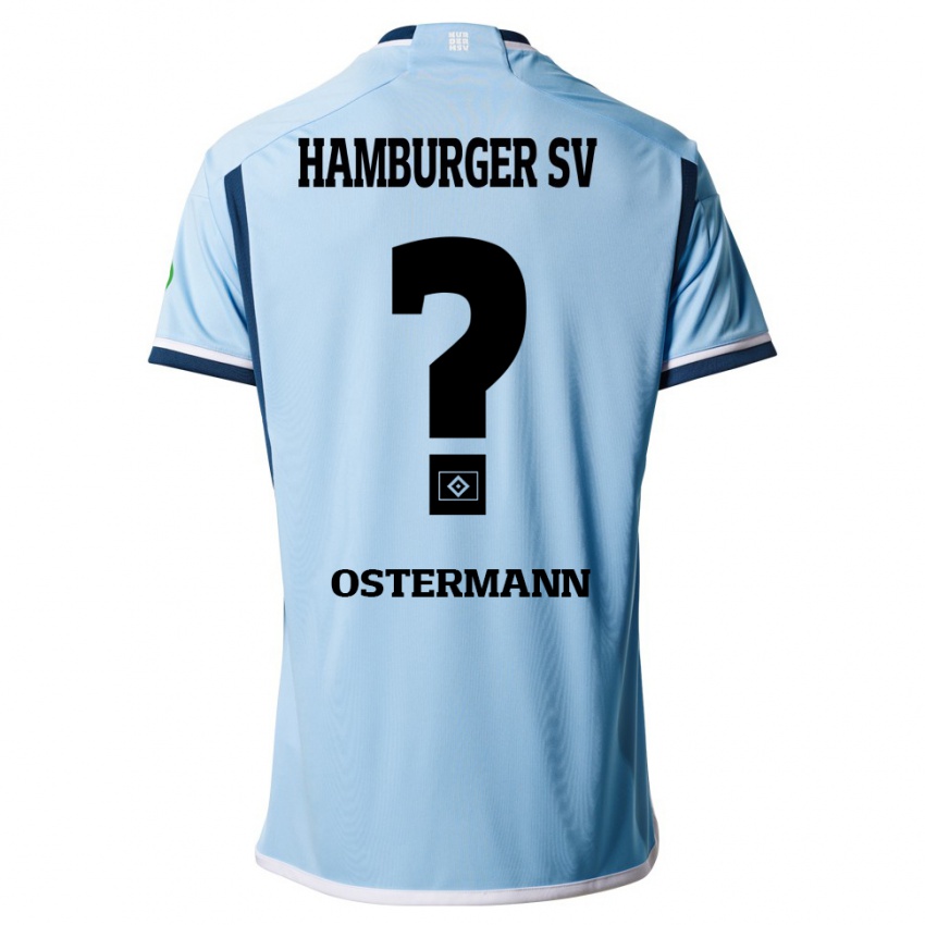 Heren Sören Ostermann #0 Blauw Uitshirt Uittenue 2023/24 T-Shirt België