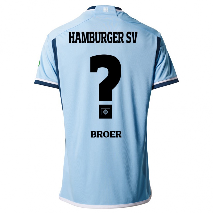Herren Yannick Tim Bröer #0 Blau Auswärtstrikot Trikot 2023/24 T-Shirt Belgien