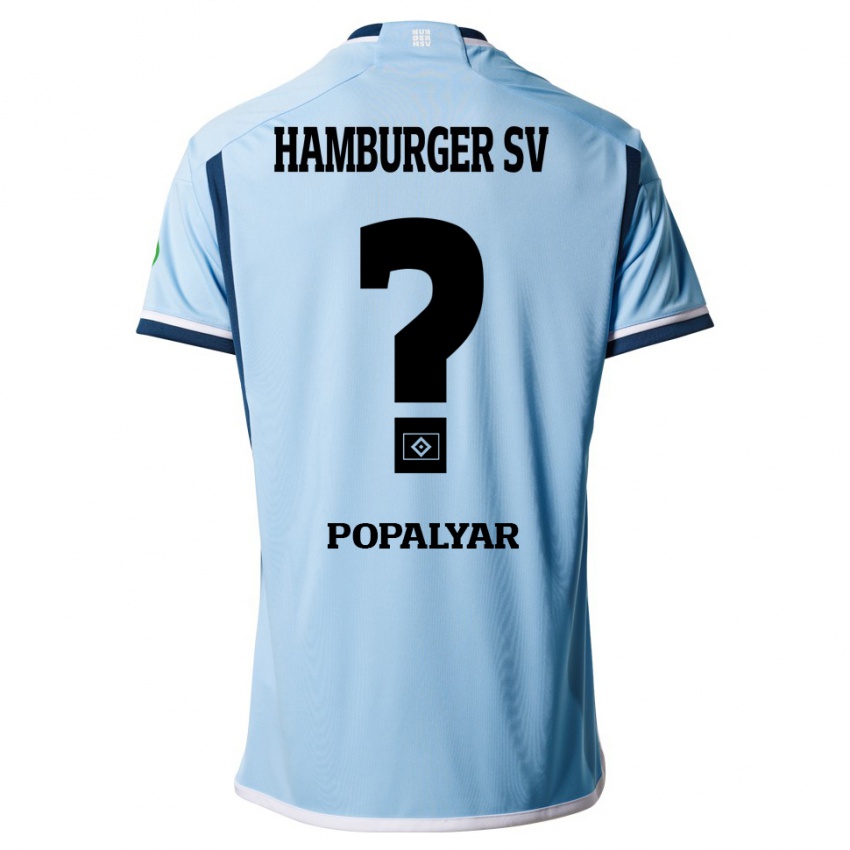 Heren Omer Popalyar #0 Blauw Uitshirt Uittenue 2023/24 T-Shirt België