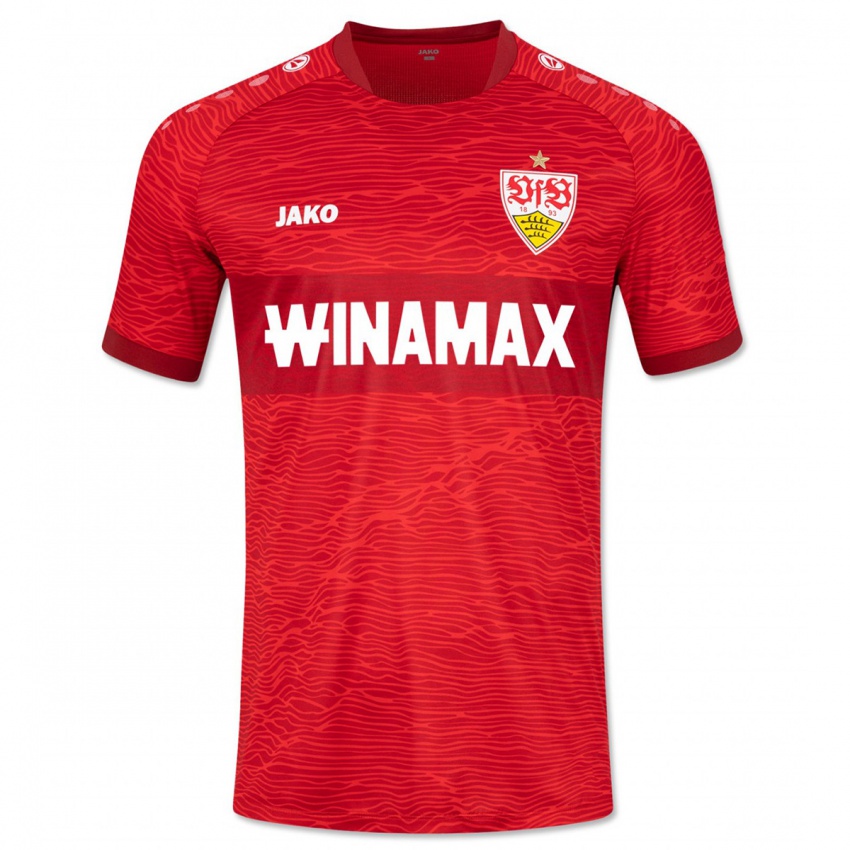 Heren Leonhard Münst #13 Rood Uitshirt Uittenue 2023/24 T-Shirt België