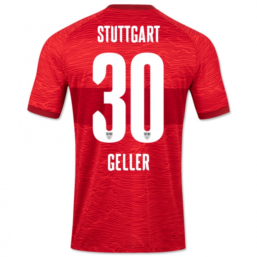 Heren Robert Geller #30 Rood Uitshirt Uittenue 2023/24 T-Shirt België