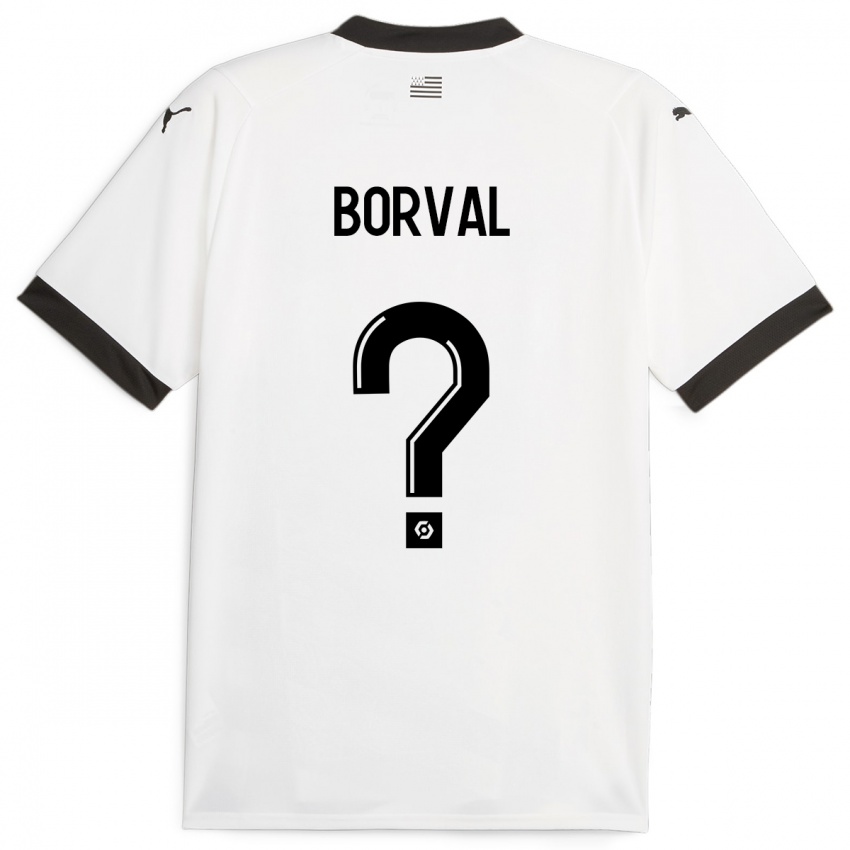 Heren Cyril Borval #0 Wit Uitshirt Uittenue 2023/24 T-Shirt België