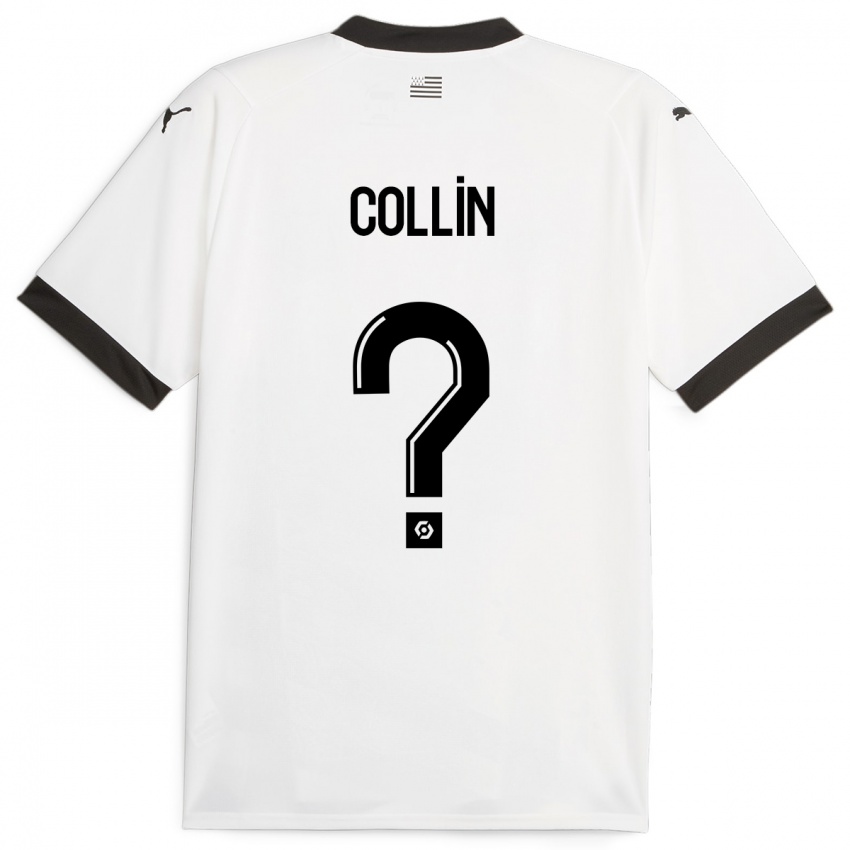 Heren Théo Collin #0 Wit Uitshirt Uittenue 2023/24 T-Shirt België