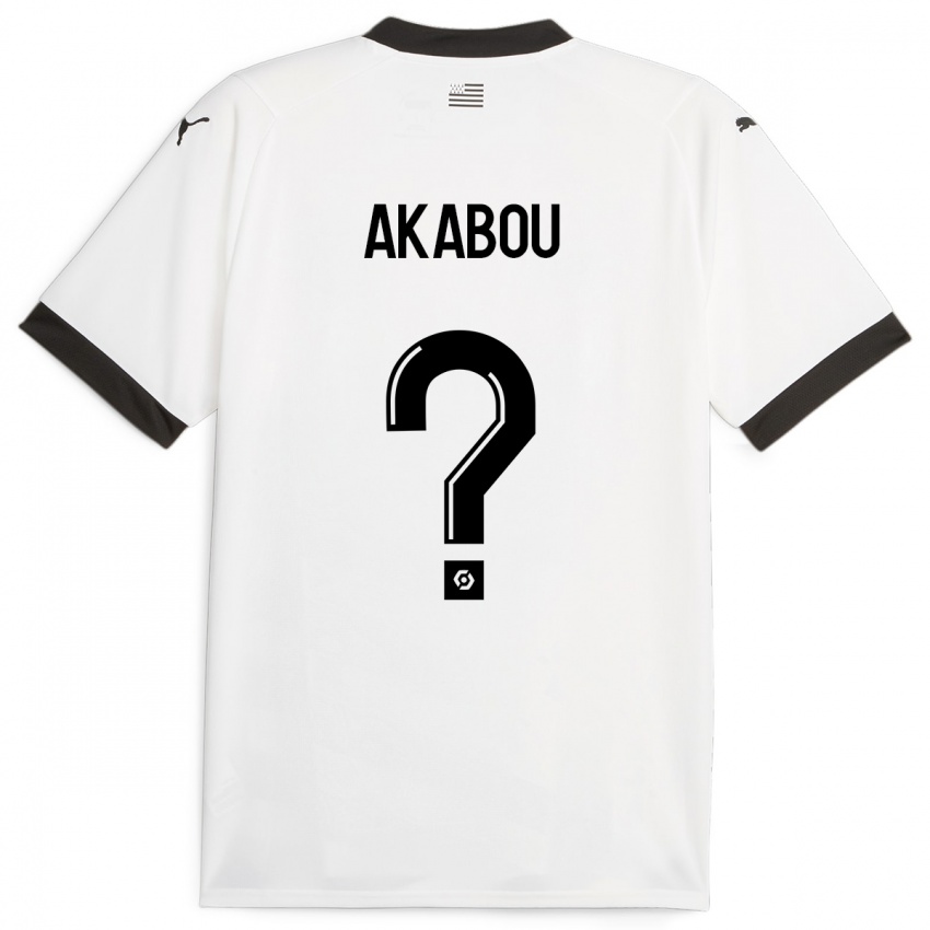 Heren Ayoube Akabou #0 Wit Uitshirt Uittenue 2023/24 T-Shirt België