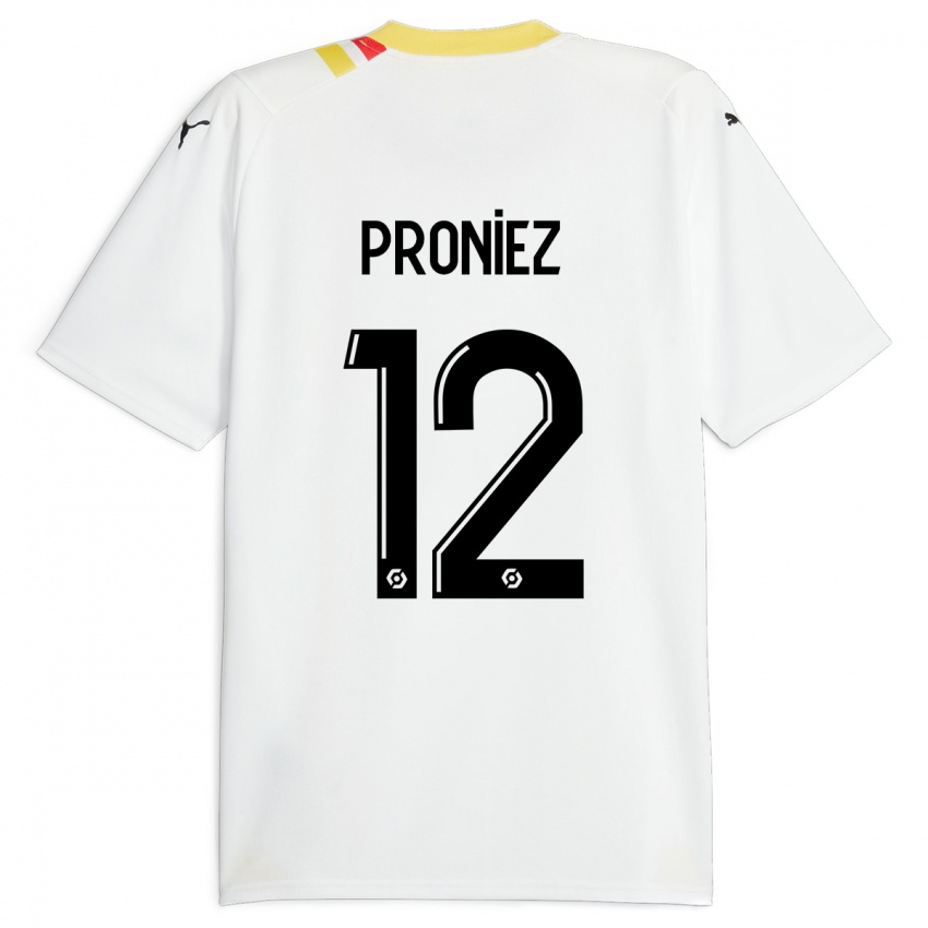 Herren Fany Proniez #12 Schwarz Auswärtstrikot Trikot 2023/24 T-Shirt Belgien