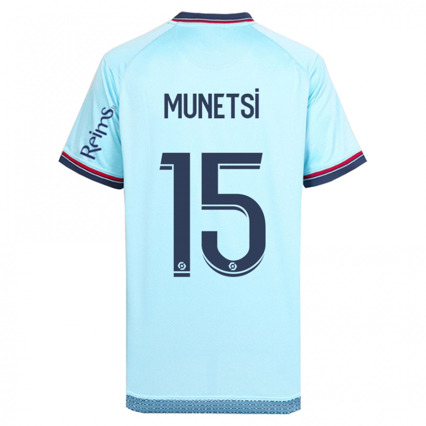 Herren Marshall Munetsi #15 Himmelblau Auswärtstrikot Trikot 2023/24 T-Shirt Belgien
