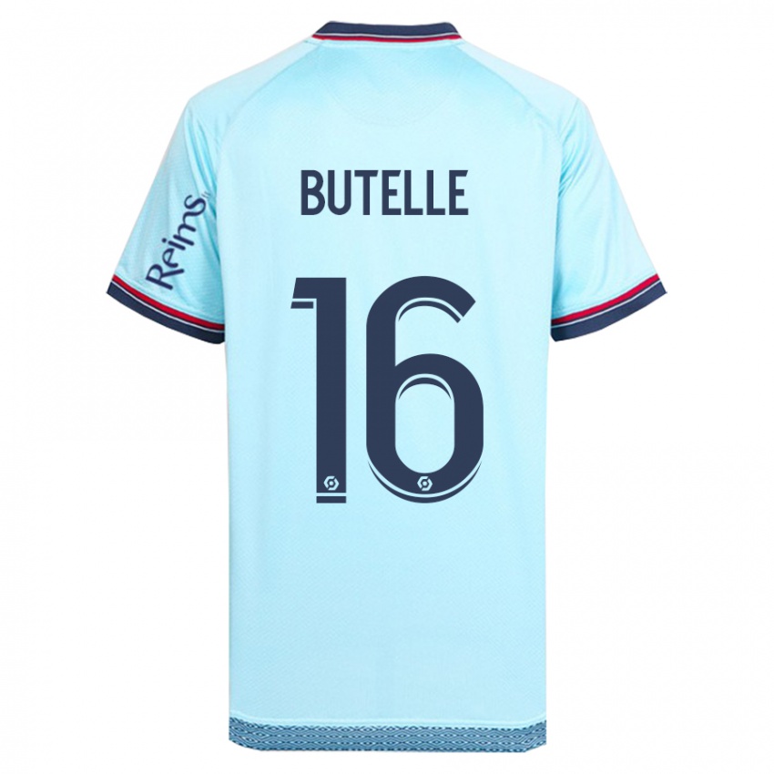 Herren Ludovic Butelle #16 Himmelblau Auswärtstrikot Trikot 2023/24 T-Shirt Belgien