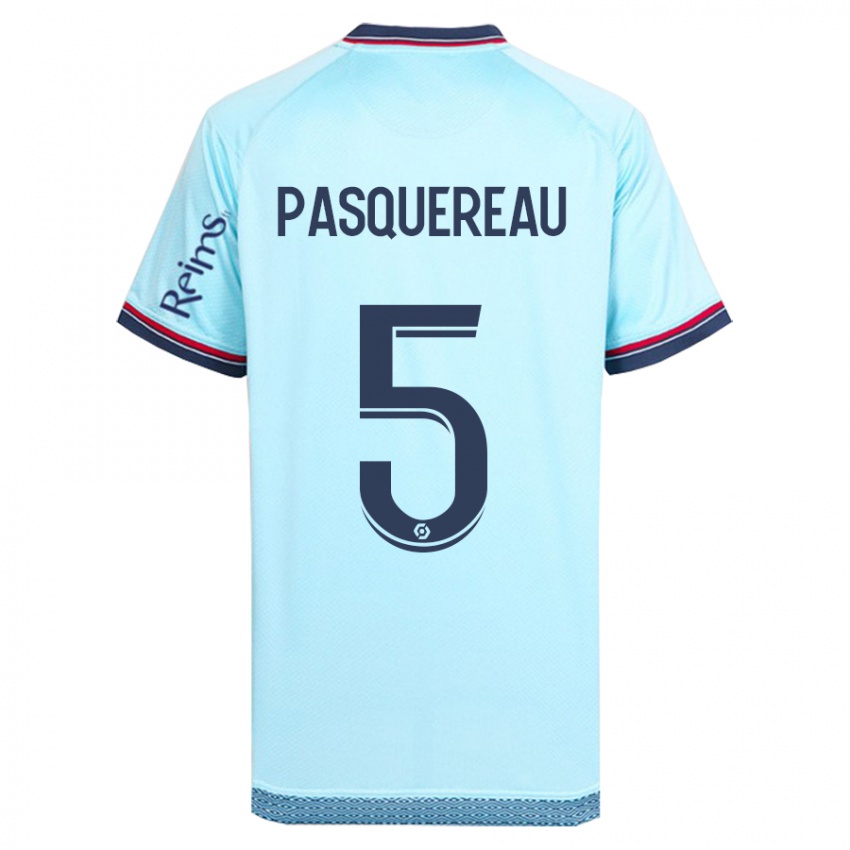 Heren Julie Pasquereau #5 Hemelsblauw Uitshirt Uittenue 2023/24 T-Shirt België