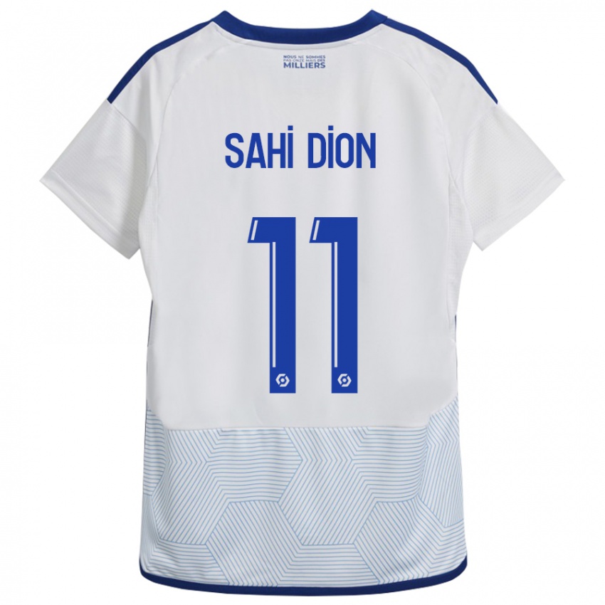 Heren Moïse Sahi Dion #11 Wit Uitshirt Uittenue 2023/24 T-Shirt België