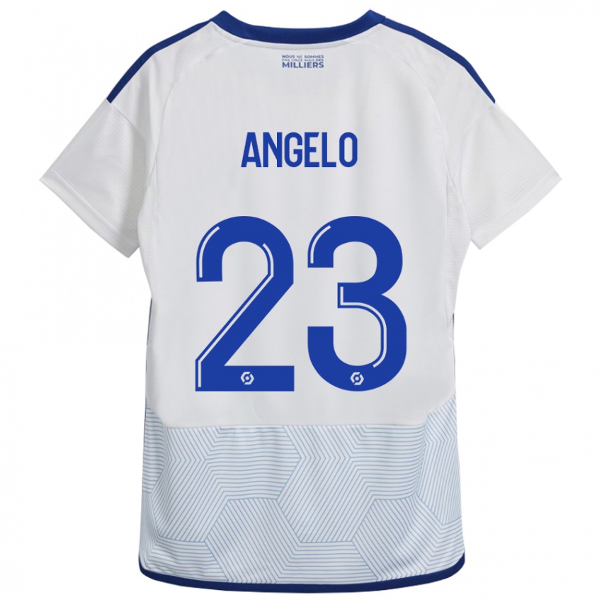 Heren Ângelo #23 Wit Uitshirt Uittenue 2023/24 T-Shirt België