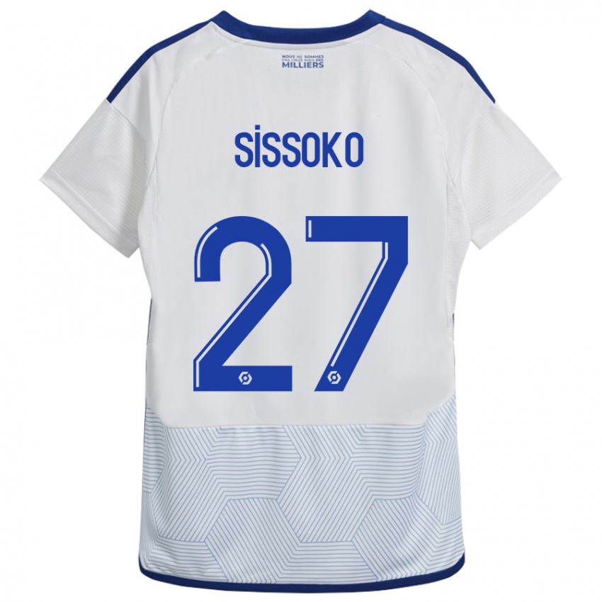 Heren Ibrahima Sissoko #27 Wit Uitshirt Uittenue 2023/24 T-Shirt België