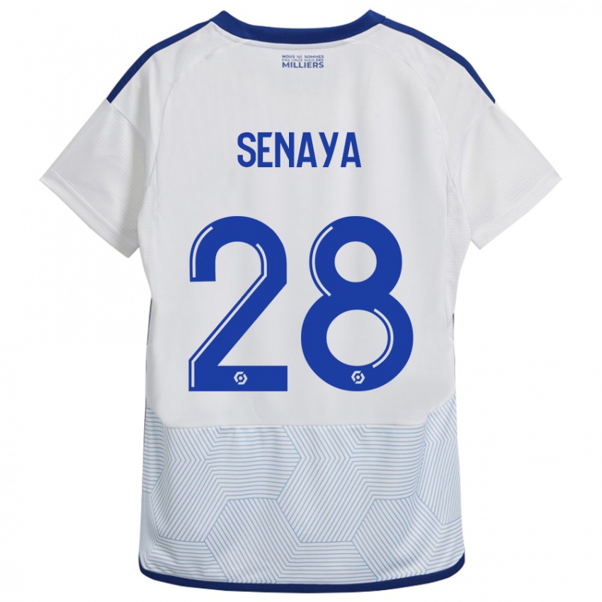 Heren Marvin Senaya #28 Wit Uitshirt Uittenue 2023/24 T-Shirt België