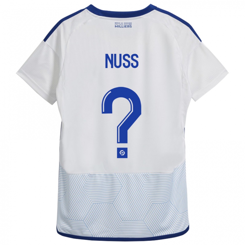 Heren Antoine Nuss #0 Wit Uitshirt Uittenue 2023/24 T-Shirt België