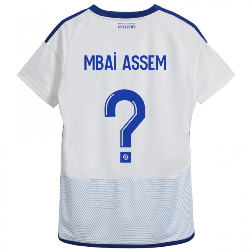 Heren Chris Mbaï-Assem #0 Wit Uitshirt Uittenue 2023/24 T-Shirt België