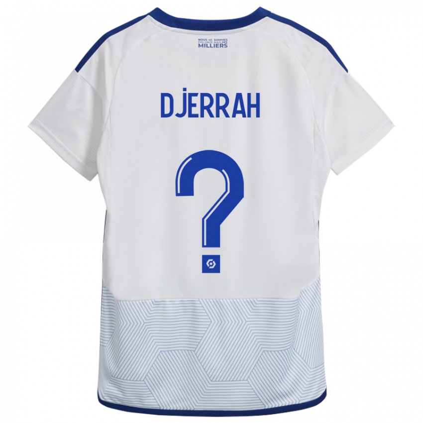 Heren Karim Djerrah #0 Wit Uitshirt Uittenue 2023/24 T-Shirt België