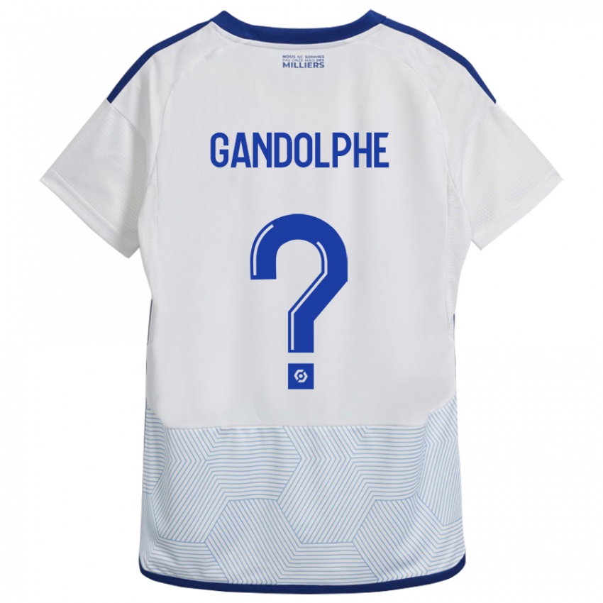 Heren Adrien Gandolphe #0 Wit Uitshirt Uittenue 2023/24 T-Shirt België