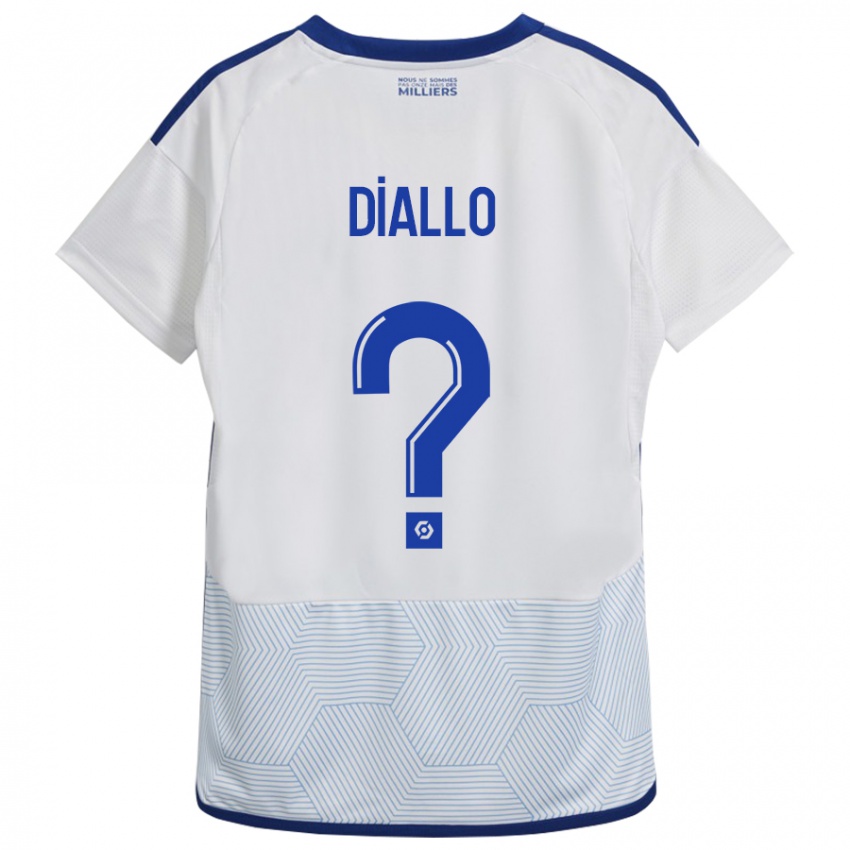 Heren Zoumana Diallo #0 Wit Uitshirt Uittenue 2023/24 T-Shirt België