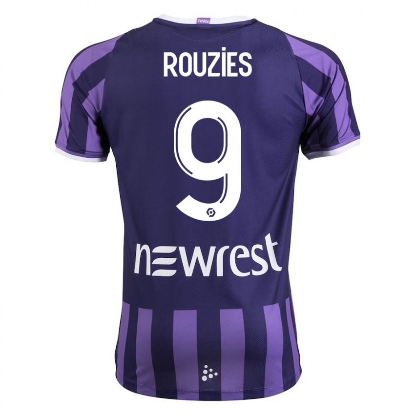 Heren Manon Rouzies #9 Paars Uitshirt Uittenue 2023/24 T-Shirt België