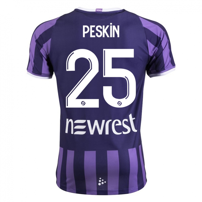 Heren Kelso Peskin #25 Paars Uitshirt Uittenue 2023/24 T-Shirt België