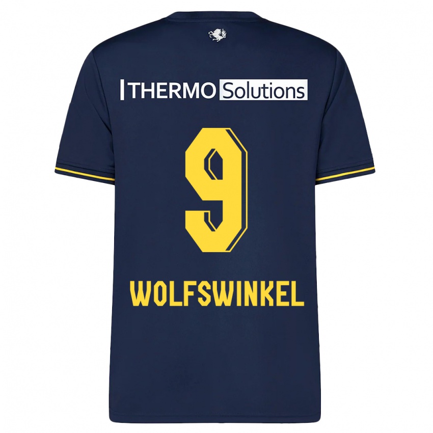 Heren Ricky Van Wolfswinkel #9 Marine Uitshirt Uittenue 2023/24 T-Shirt België