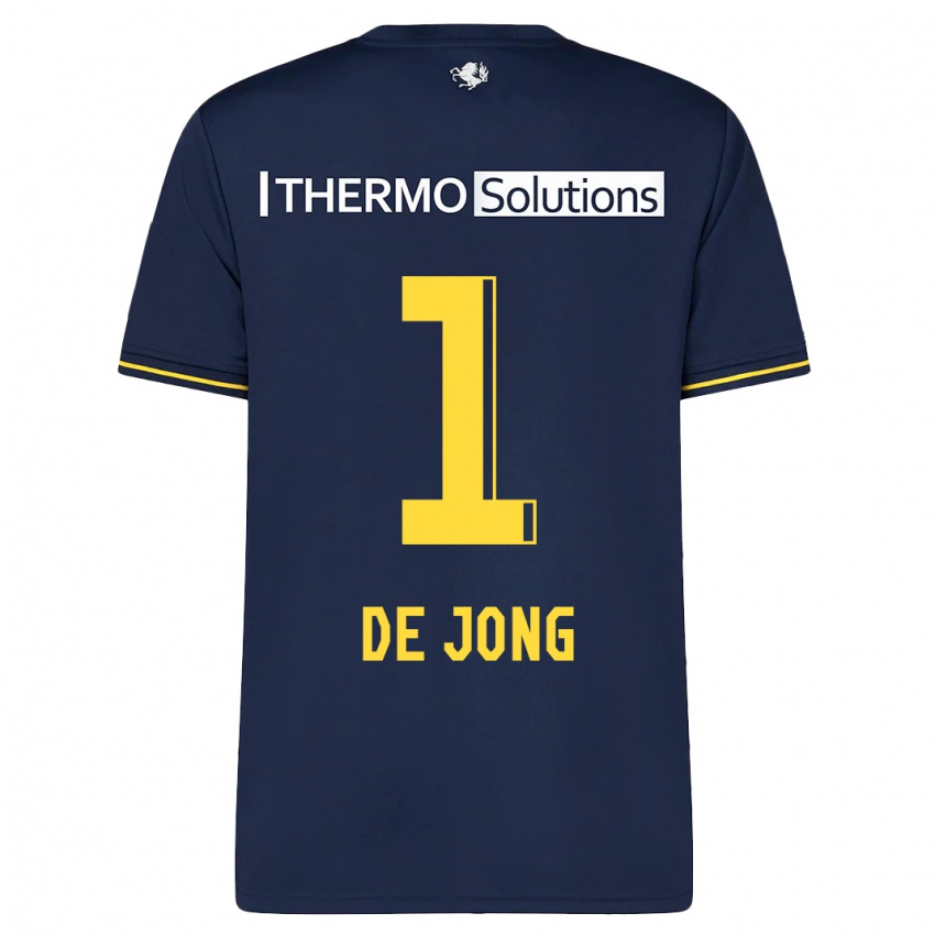 Heren Daniëlle De Jong #1 Marine Uitshirt Uittenue 2023/24 T-Shirt België